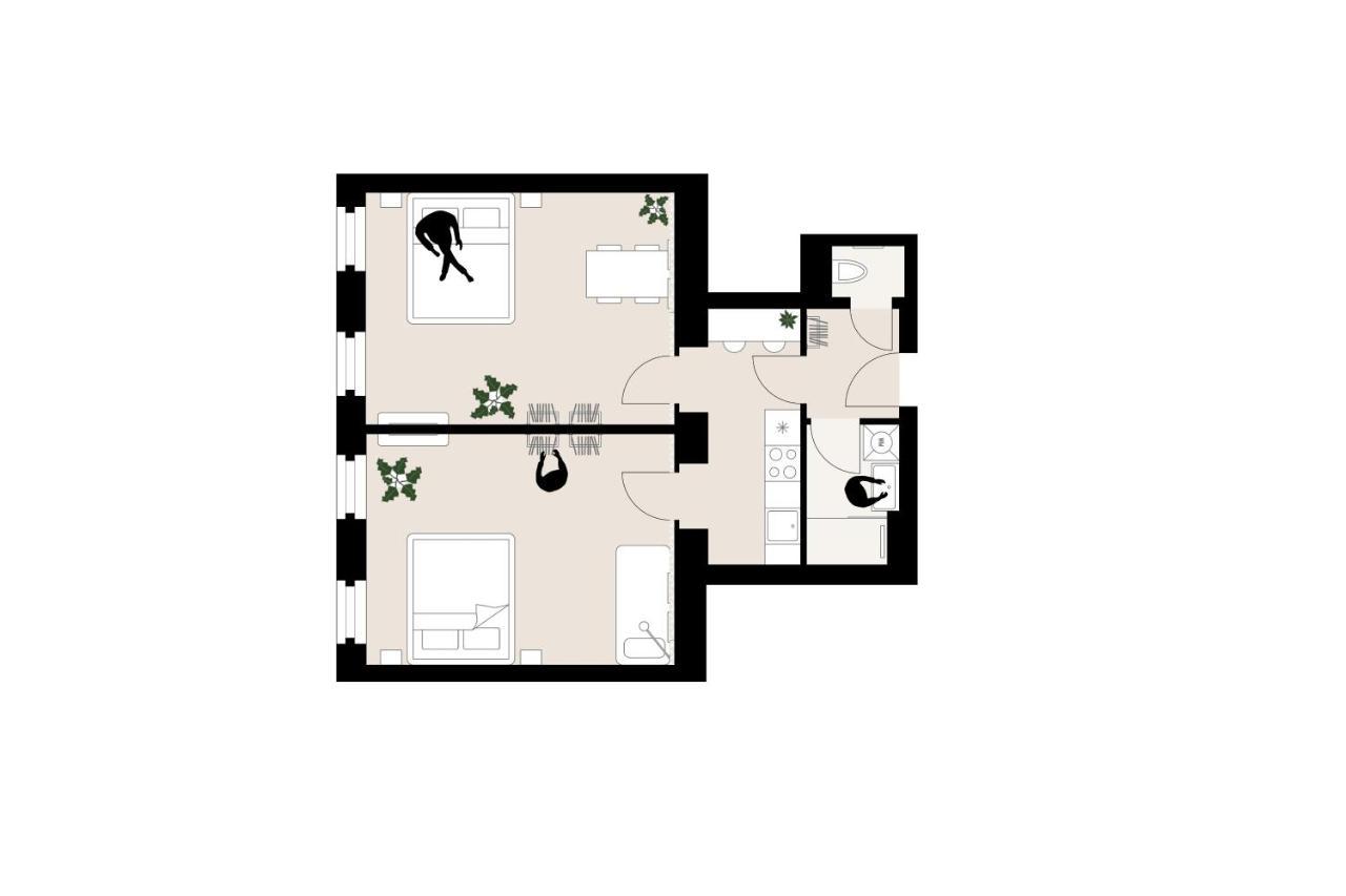 Modern 2Br Apartments - Full Kitchen - Schoenbrunn Area - 15 Mins To City Center Vienna Esterno foto
